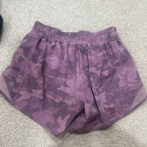 Lululemon Lavender Camo Athletic Shorts